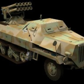 42д модель реактивной системы залпового огня Panzerwerfer 3