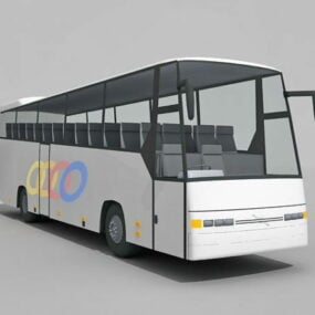 Modelo 3d de ônibus de passageiros