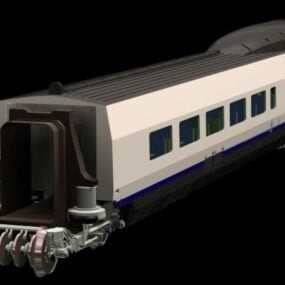 3D model osobního železničního vozu