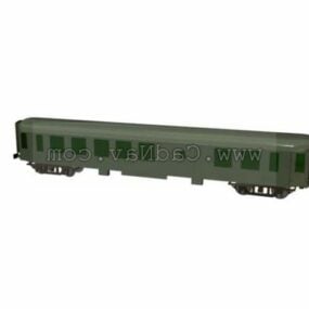 Modelo 3d de locomotiva de trem antigo