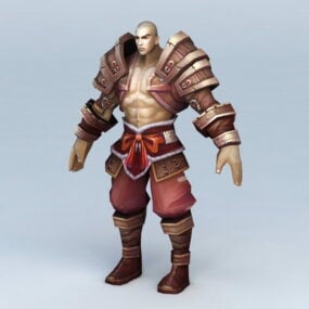 Pathfinder Monk Karakter 3D-model
