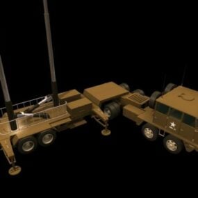 Patriot Boden-Luft-Raketensystem 3D-Modell