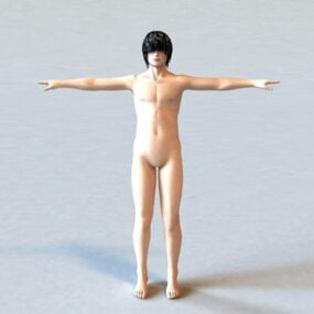 Perfekt mandlig krop Rigged 3d model
