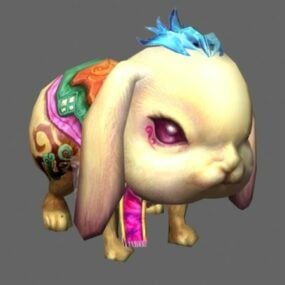 Pet Rabbit Character 3d model