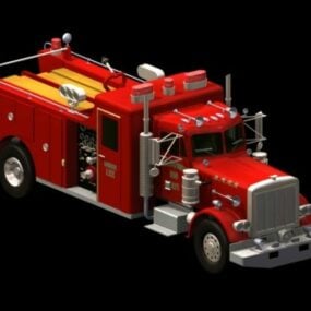 مدل 3 بعدی کامیون آتش نشانی Peterbilt