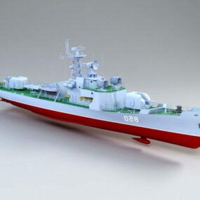 Modello 3d della fregata di classe Petya