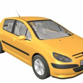 Peugeot 307 gezinsauto 3D-model