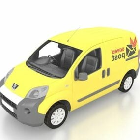Auto Peugeot Bipper Small Delivery Van 3D model