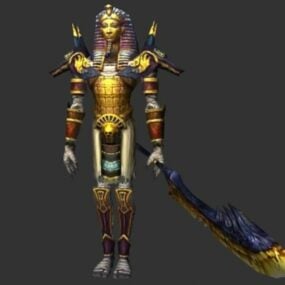 Model 3D wojownika faraona