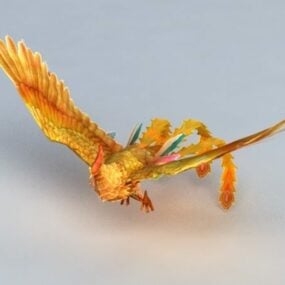 3D model ptáka Phoenix