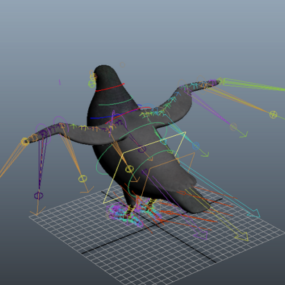 کبوتر ریگ مدل سه بعدی