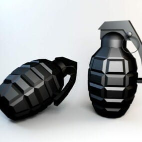 미래형 수류탄 폭발성 3d 모델