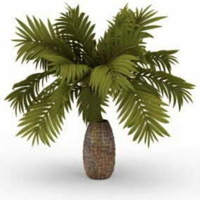 Ananas palmträd 3d-modell