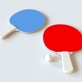 Table Tennis With Ball 3d model
