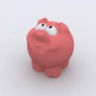 Jouet cochon dessin animé rose