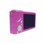 Růžový digitální fotoaparát