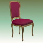Розовый обитый стул