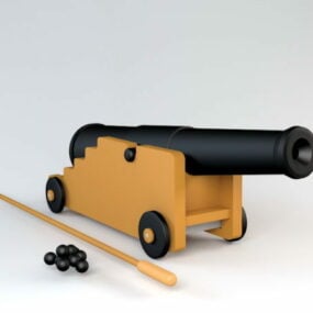 Canon Pirate modèle 3D