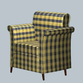 Modello 3d di mobili per divani scozzesi