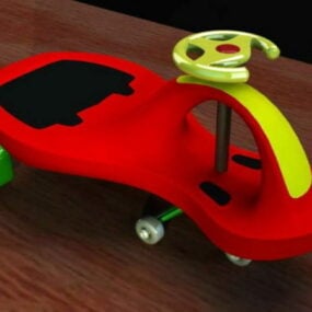 Trehjuling i plast 3d-modell