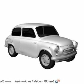 Plastic Mini Car Toy 3d model