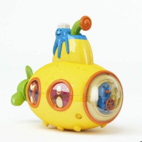 Kunststof onderzeeër speelgoed 3D-model