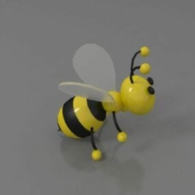 Plastic Toy Bee 3d model