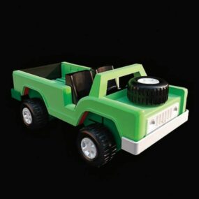 Plastic Toy Car 3d model
