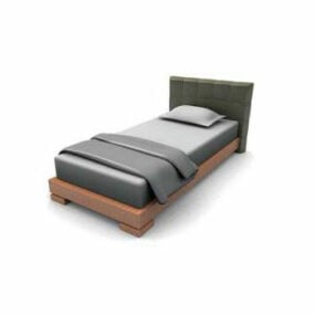 플랫폼 트윈 침대 3d 모델