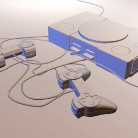 Playstation Game Console 3d model
