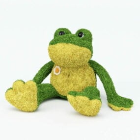 Plush Frog Toy 3d model
