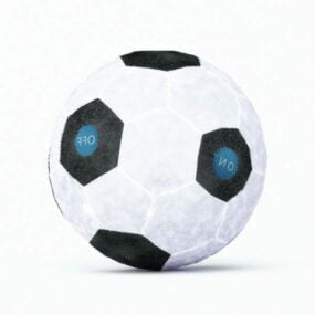 Plyšový 3D model fotbalového míče
