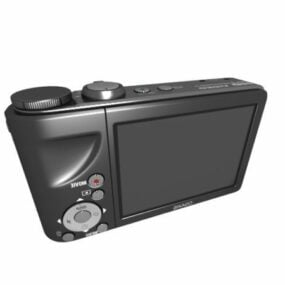 Digitalkamera 3d-modell i fickstorlek