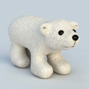 Modelo 3D de brinquedo do urso polar