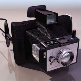 Modello 3d della fotocamera terrestre Polaroid