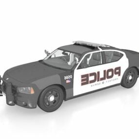 Nouveau véhicule de voiture de police modèle 3D
