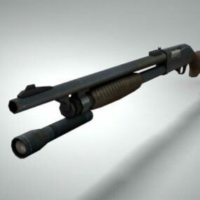 Model 3D strzelby policyjnej