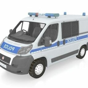 3D-Modell eines Polizeiwagens