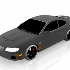 Pontiac Gto Race Car 3d-modell