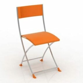 เก้าอี้กลางแจ้งแบบพกพาโมเดล 3 มิติ