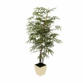 盆栽竹子3d模型