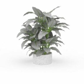 Modelo 3d de planta em vaso