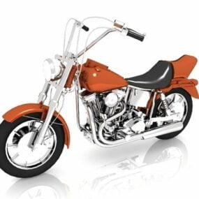 Power Cruiser Motorcycle 3d model