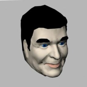 3D модель персонажа головы президента Рональда Рейгана