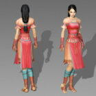 Pretty Chinese Warrior Girl