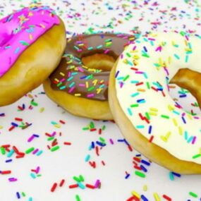 Hübsches Donuts-3D-Modell