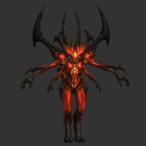 3D-Modell des Prime Evil Diablo-Charakters