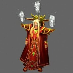 Príncipe Kaelthas Sunstrider - Uau personagem modelo 3D