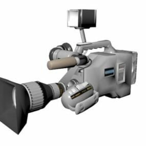 Profesionální televizní kamera 3D model