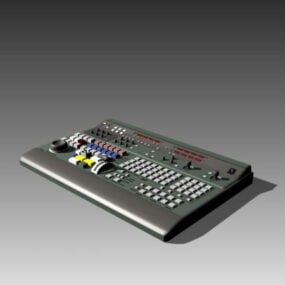 Professional Audio Mixing Console 3d model